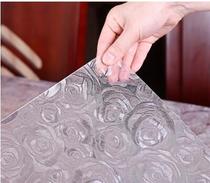 Glue PVC tablecloth waterproof anti-hot soft glass tea table mat matte table mat non-slip oil-proof thickened Crystal Board