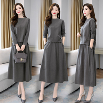 Set Womens Year pure season new womens fashion casual temperament Roman cotton dress dress