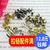 Zip fitting U shape front yard backstop 8#5#3#金属镀白黑镍U型码铜前码拉链改短用