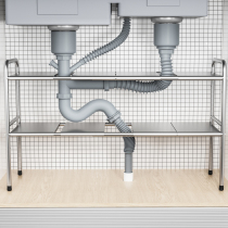 Retractable kitchen Lower sink Shelf Shelves Cabinets Internal shelf partitions Home storage Shelf Supplies Grand total