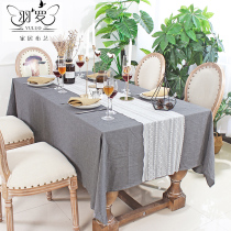 Yu Luo ins style table flag lace retro table flag American Nordic modern minimalist table decoration cloth long strip