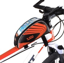 Waterproof bicycle bag Front beam bag Upper tube bag Mountain bike bag Saddle bag Riding equipment accessories Touch screen mobile phone bag