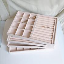 Jewelry bracelet earrings necklace jewelry storage tray jewelry props display plate large capacity storage box
