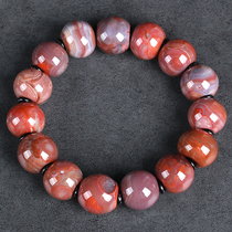 73 42 grams (fine-woven drum beads handstring) smooth oil-wrapped silk southern red agate bracelet bracelet