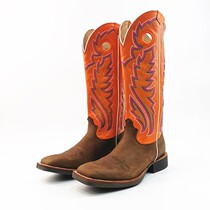 New Western cowboy boots high barrel boots Knight riding boots inside and outside full leather mens boots motorcycle boots size 43-47