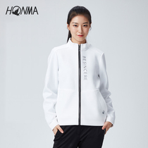 HONMA new golf womens jacket stand collar simple comfortable and stylish