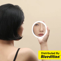 MUID handheld mirror portable mirror charging portable mirror with light makeup makeup mirror female mini folding