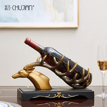 European style wine cabinet decoration gift red wine rack ornaments entrance door partition living room creative dining room practical house relocation new residence gift