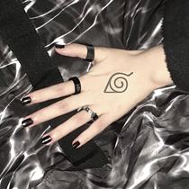  funckfasss Hokage series titanium steel stainless steel non-fading ring for men and women