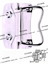 Factory direct high quality wood iron zinc alloy luggage drawer mechanical cabinet pull ring aviation box beautiful pull handle