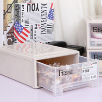  Japan Tianma Co Ltd Desktop desk storage box drawer combination plastic transparent finishing box F184