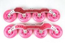 Senkou professional speed pulley frame professional speed skates 4 * 100MM speed skates rose red wheel frame