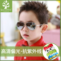 Childrens sunglasses Boys polarized childrens flying glasses Anti-UV eyes Baby girl fashion sunglasses tide