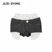 JUZI STORE Clothing Deformed Cotton Wool Dummy two down Shorts Neutral Boy Girl 1730601