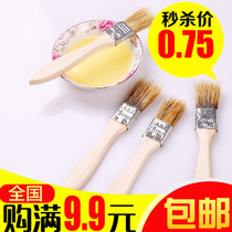 Wool brush barbecue brush baking barbecue Oil Brush tools pancake pan wooden handle food seasoning brush