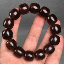 Yellow flower pears (old stock oil pears) 15x15mm drops of fragrant yellow sandalwood to play the old type of pearl handstring
