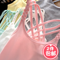 Girls camisole vest thin modal Western style 2021 summer tide big children children wear cotton small sling