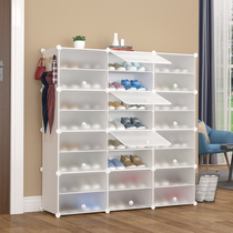 Dustproof shoe rack Simple household dormitory space-saving plastic foyer cabinet Modern economical assembly door small shoe cabinet