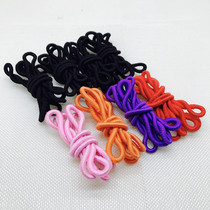 Tripod headless head rope black hair ring hair rope headwear rubber band female hit bottom head rope leather cover hair ornaments