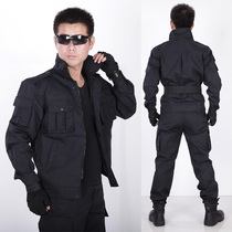 Security black for training in field training suit uniforms for spring and summer autumn and winter season 98 grid for men and women