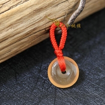 Green fish stone Ping An buckle pure hand polished fish thrilled bones and bones pendant toddler baby crushed by baby