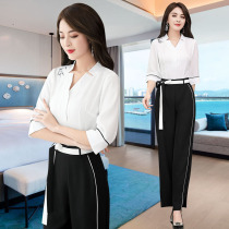 Beauty Division workwear womens 2022 new spring and summer spa health care clubhouse technician conserved foot therapy foot bath temperament suit