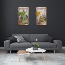 New Chinese style welcome pine Modern simple home Nordic decoration Living room Sofa background wall decorative painting Mural hanging painting