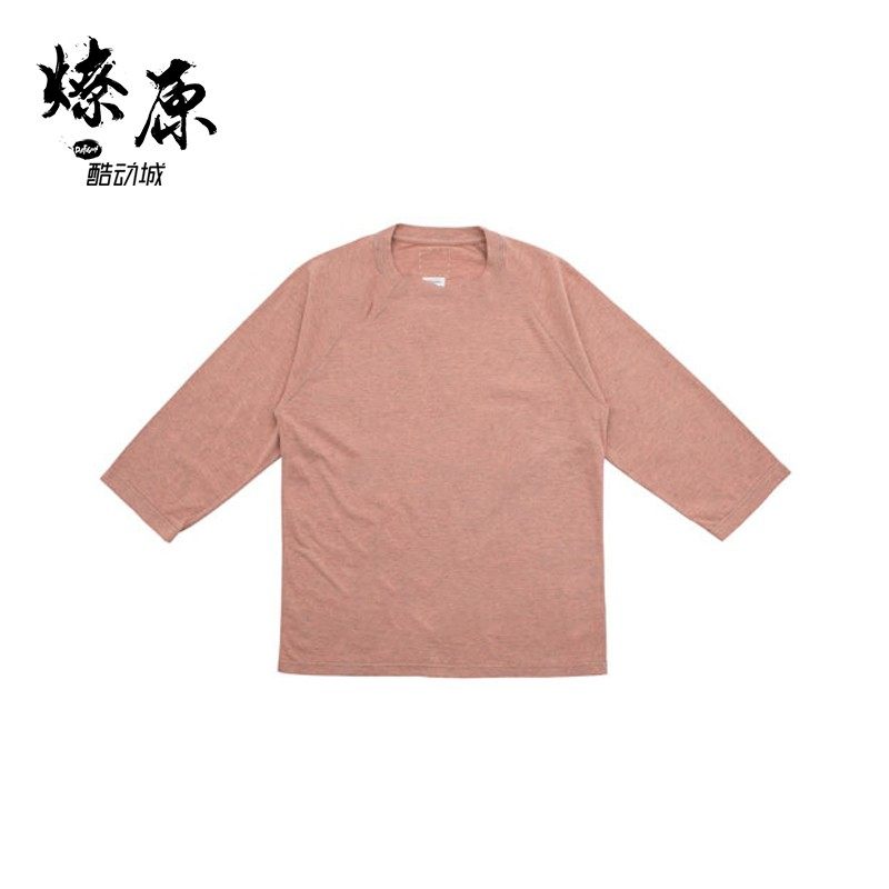 Prairie Fire visvim CLUBHOUSE TEE 3 4 VEGGIE DYE Grass dye 3 4 sleeve T-shirt