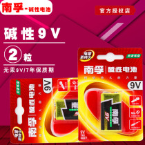 Nanfu 9V alkaline batteries 6LR61 6F 220000 Table Stack Square microphone toy remote control electronic 2 section