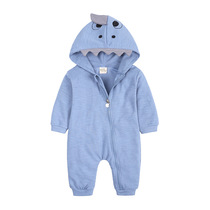 Kids Tales Children Baby Shark hooded jumpsuit baby climbing clothes newborn ha clothes 2021 autumn cool