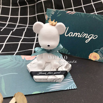 MOMOKO Private order for small Bear fragrance Gypsum On-board Companion Gift-Day Gift Custom