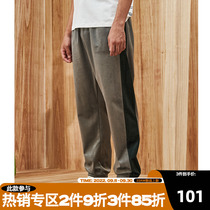 ZONEiD 2022 autumn and winter new knitted corset sweatpants mens velvet sports fitness trend basketball casual pants