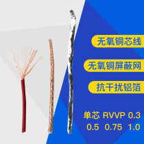 RVVP single core shielded wire 1 Core 0 3 0 5 0 75 1 square signal control multi-strand flexible wire