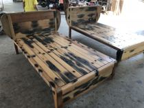 Solid wood all - house custom old boat wood staircase door plate sign material specification material weathering material