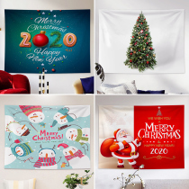 Christmas decorations creative background cloth hanging cloth elk Santa Claus poster evenings Scene wall cloth arrangement