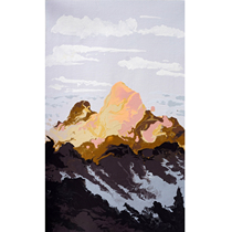 Tong Derecorded Mountain Peak Living room bedroom Decorative Painting Collection Pure Hand Painting