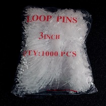 Factory direct Universal pointed round head hand pin tag line plastic mother buckle clothing rubber needle trademark hanging