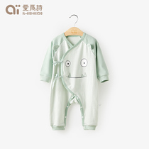 Love for poetry new-born baby clothes male and female first baby conjoined long sleeve cable-length cardioverts climbing clothes for spring and autumn pure cotton