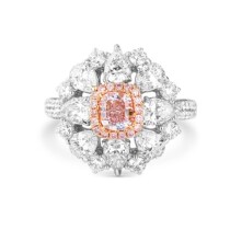 The jeweler pink diamond ring 2 64 karat pincushion diamond pink diamond diamond ring nv jie