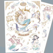 Hand ledger This sticker Rattling Popularity Japans Decorative and Paper Oil Cute Meritocratic Dreamman Night Downtrope