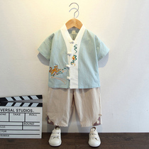 Boy Hanfu Summer Thin Money Middle Country Wind Less Lord Serving Children Superfairy Ancient Dress Male Pawn Gown and Tang Costume Summer Dress