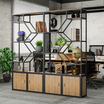 loft office partition shelf industrial screen modern simple display stand living room entrance bookshelf