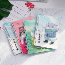 PP Cartoon Coil Ben South Korea Notebook A5 Side Flip Notepad Little Fresh And Cute Creative Students Day Note