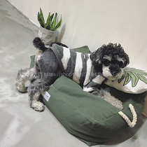 QB Schnauzer dog fluffy clothes winter puppy cat warm home clothes Teddy Bomei autumn and winter pajamas tide