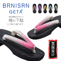 New womens black-burned kimono wide version clogs slippers flip-flops clogs 33-40 yards wind COS