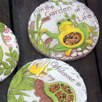 Outdoor courtyard stepping stone Villa garden grass non-slip stepping stone Cartoon stepping stone Garden decoration trail