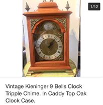 German original imported Western antique clock mechanical music time wall clock clock clock European classical clock