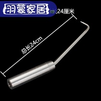 Tie hook steel wire hook Double bearing manual threaded steel hook Tie hook Bang steel worker tie hook artifact