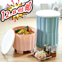 Storage stool can sit adult plastic shoe changing stool multifunctional storage stool sofa stool can be superimposed stool