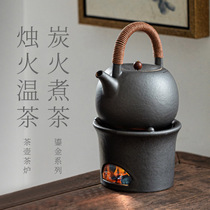Drinking ceramic teapot kettle cooking tea special Jingdezhen Wen tea stove base lifting beam pot kung fu tea set